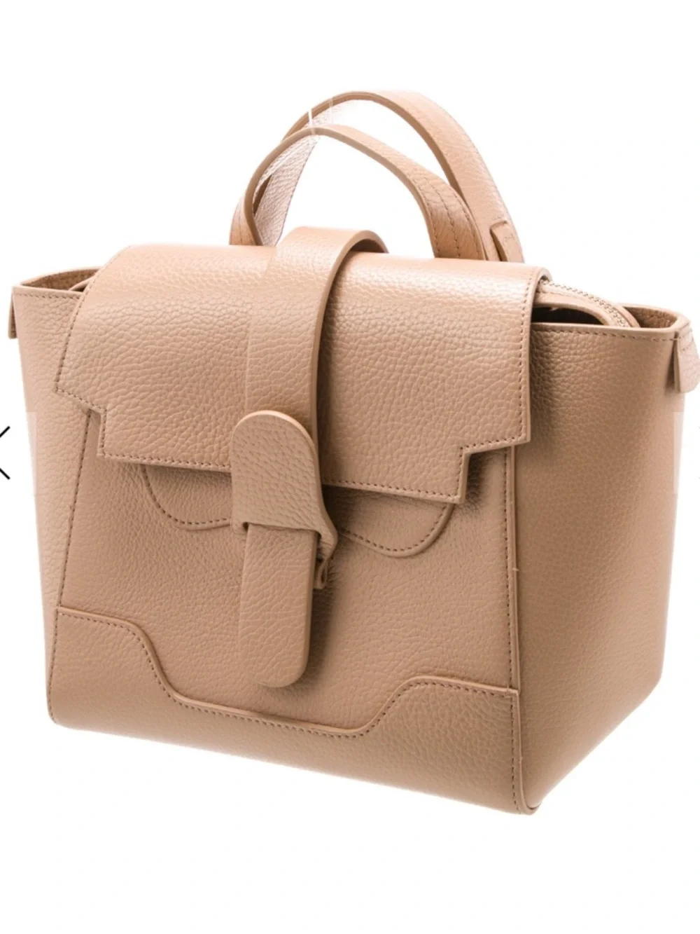 Senreve Midi Maestra Pebbled Leather Satchel/Backpack in Beige-Tan - EUC - Picture 2 of 9